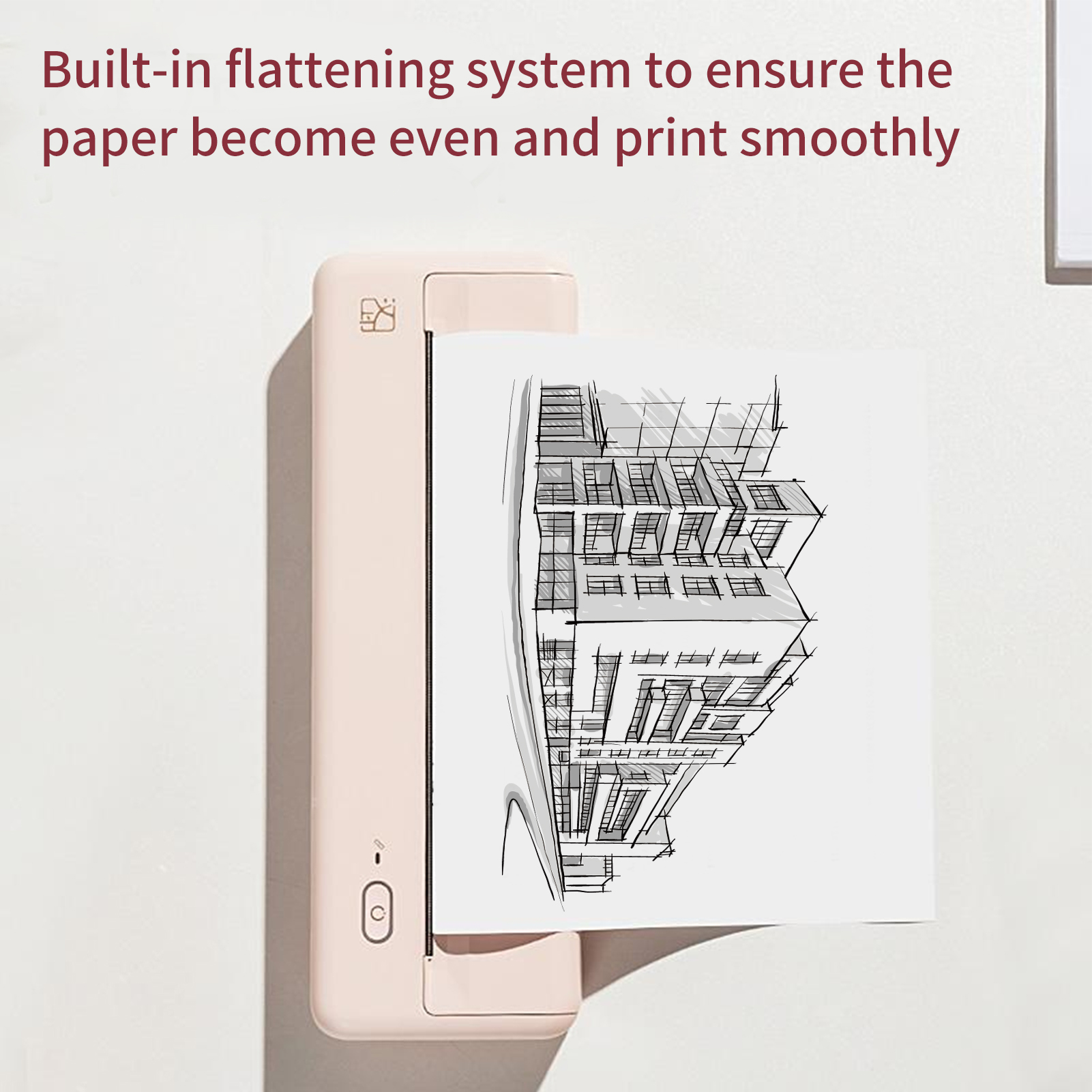 A4 kaasaskantav termoprinter või termopaberi printimise juhtmevaba BT Connect ühildub iOS-i ja Androidi mobiilse fotoprinteriga_voghion.com