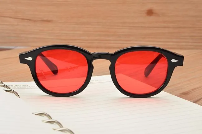 Nuovi occhiali da sole Gregory Peck vintage da uomo e da donna Lemtosh Johnny Depp Occhiali da sole di marca dal design retrò con custodia_voghion.com