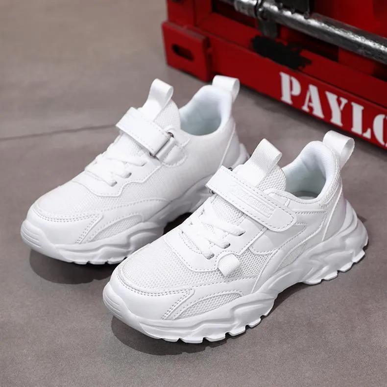 New Boy Tenis Sneakers Kids Sport Running Casual Girls Walking Kidsnest Leather Soft Soled Children Small White Shoes_voghion.com