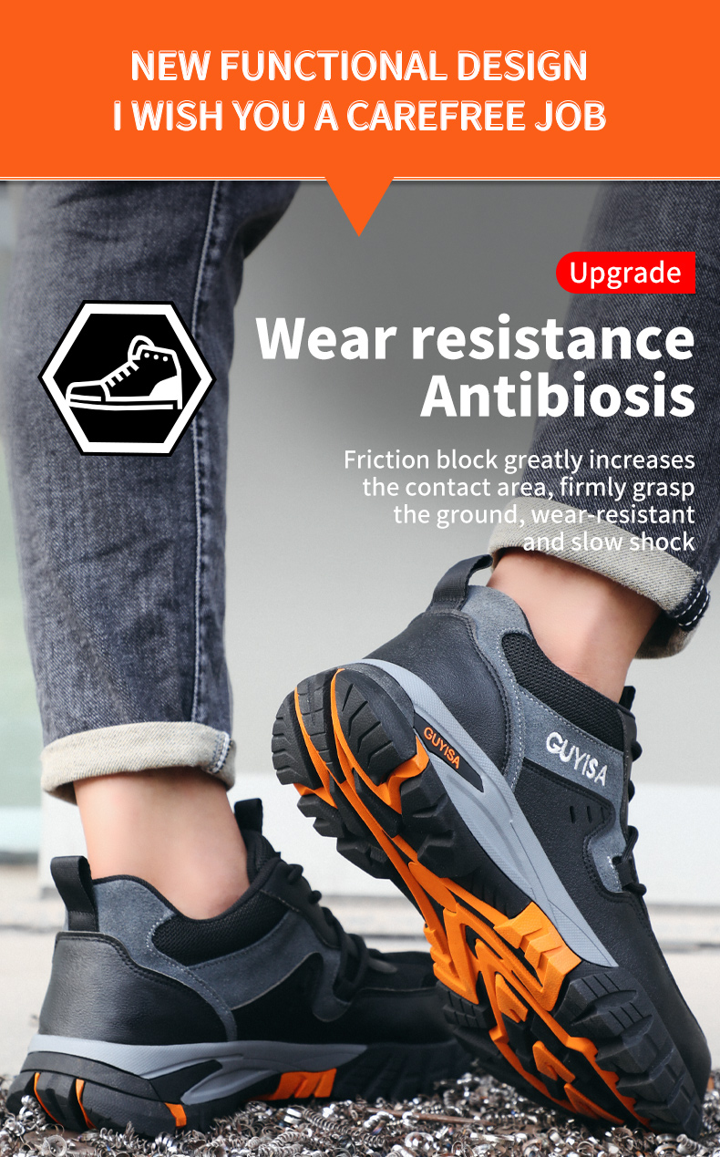 GUYISA Kasut Lelaki - Botas de seguridad para hombre, antiaplastamiento, antipuñaladas, con puntera de acero y aislamiento eléctrico, 1109_voghion.com