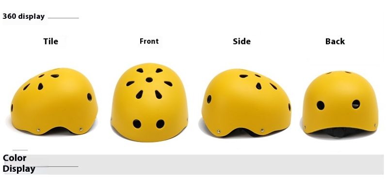Rijden skateboard volwassen en kinder rolschaatsschoenen, loopfietshelm, verstelbare driftveiligheidshelm_voghion.com