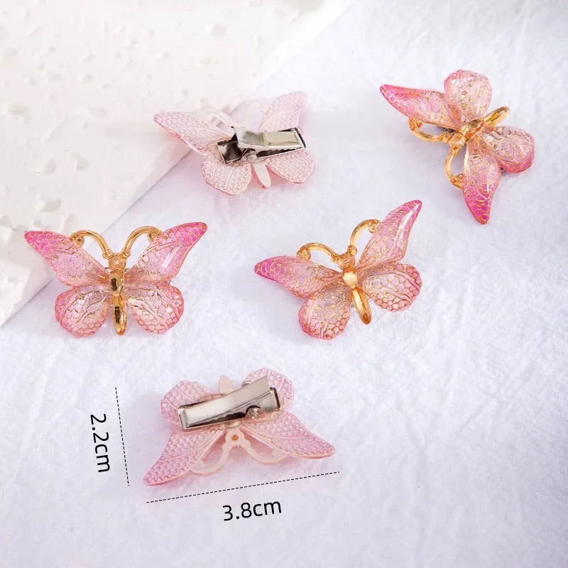 Dolce farfalla fermagli carino donne sfumato piccole forcine mini neonate colori barrette copricapo accessori per capelli_voghion.com