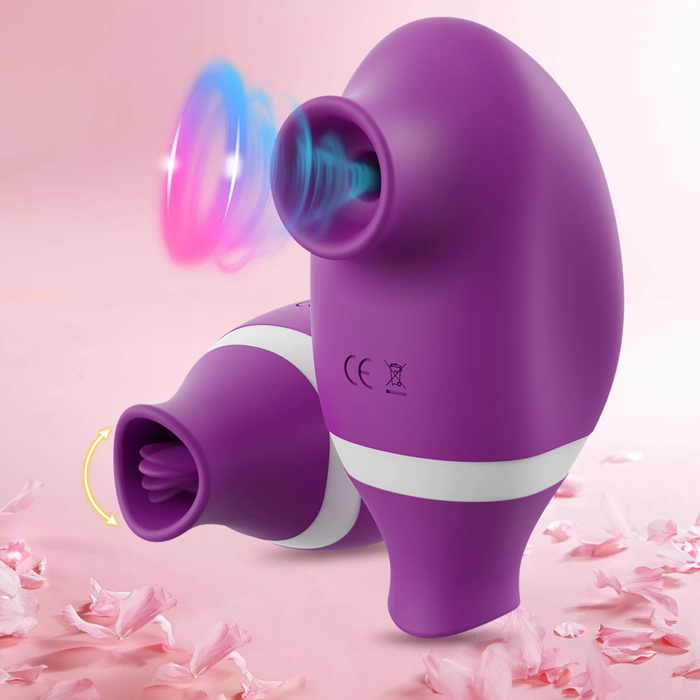 2-in-1 Klitorissauger Mit Zungenvibrator Für Damen_voghion.com