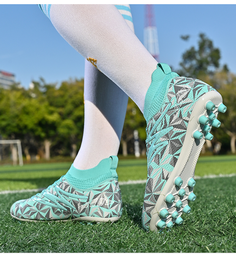 Nieuwe professionele voetbalschoenen lange spikes enkel voetbalschoenen FG antislip ultralichte heren ademende buitensport_voghion.com