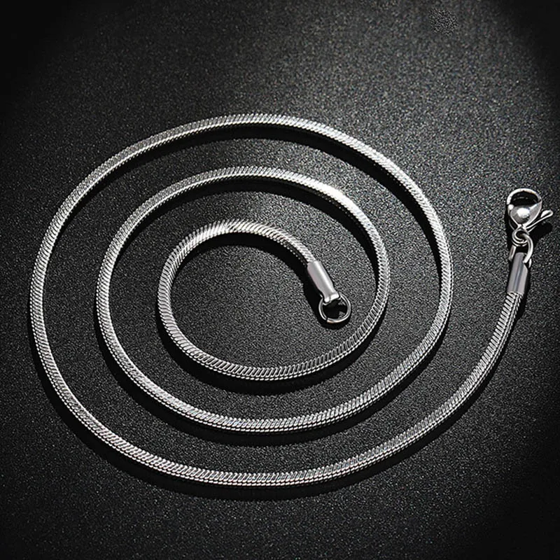 Donne donne acciaio inossidabile serpente catena collane regali per donna accessori moda collana girocollo gioielli hip hop_voghion.com
