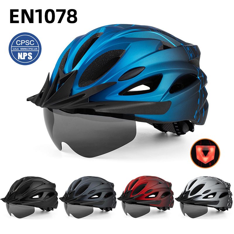 Nei All-in-One Helm Erwuessener Magnéitbrëll fir Männer a Fraen Strooss Mountainbike Helmer_voghion.com