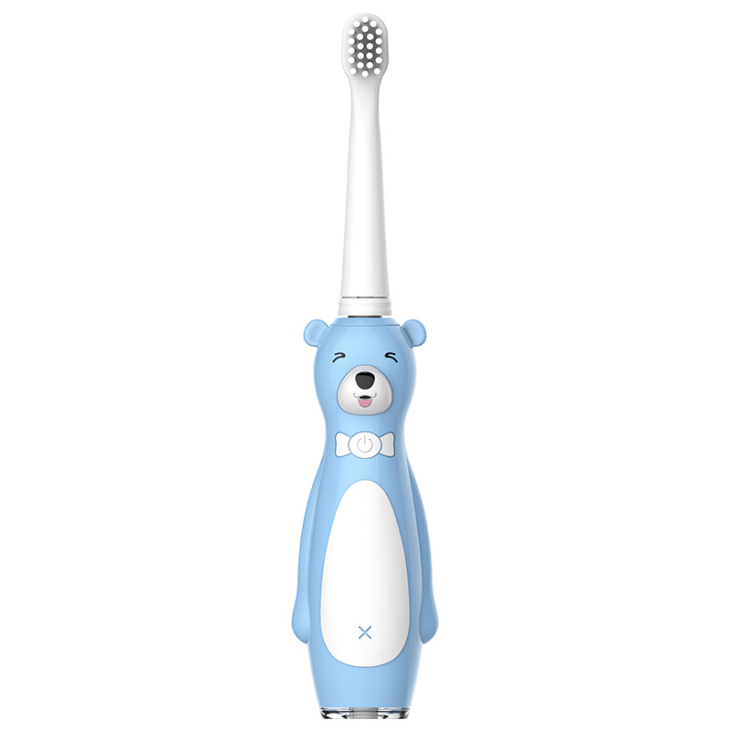 Seago Elektrische Zahnbürste für Kinder, Sonic Wave, 3-6-12 Jahre alt, weiche Borsten, 3 Bürstenköpfe, wiederaufladbar, wasserdicht, IPX7_voghion.com