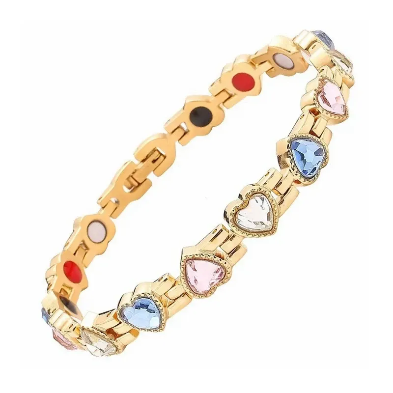 Mode Liebe Würfel Zirkonia Gewicht Verlust Energie Magnet Armband frauen Paar Schmuck_voghion.com