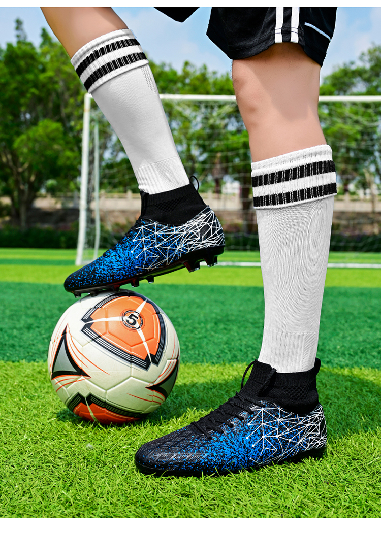 Utendørs Herre TF/FG Høye Ankel Fotballsko Sklisikre Sport Turf Fotballsko Gress Trening Futsal Engros Innendørs_voghion.com