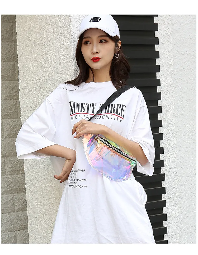 Waist Prsonality Dazzling Lasr Fanny Pack Watrproof Fashion Holographic Chst Bag Cross-Body Pockt Closur Coin_voghion.com