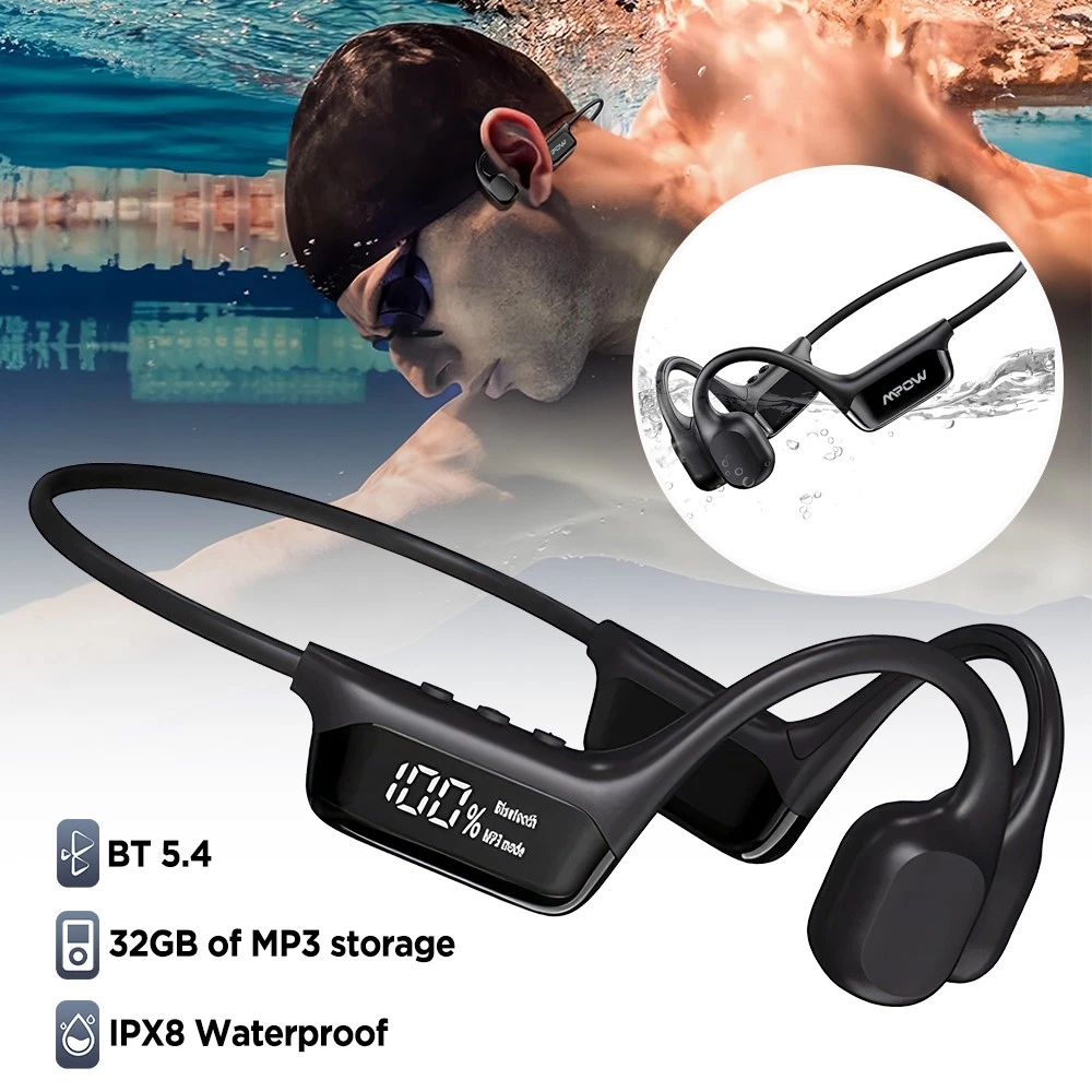 Cuffie bluetooth impermeabili per nuoto e sport wireless_voghion.com