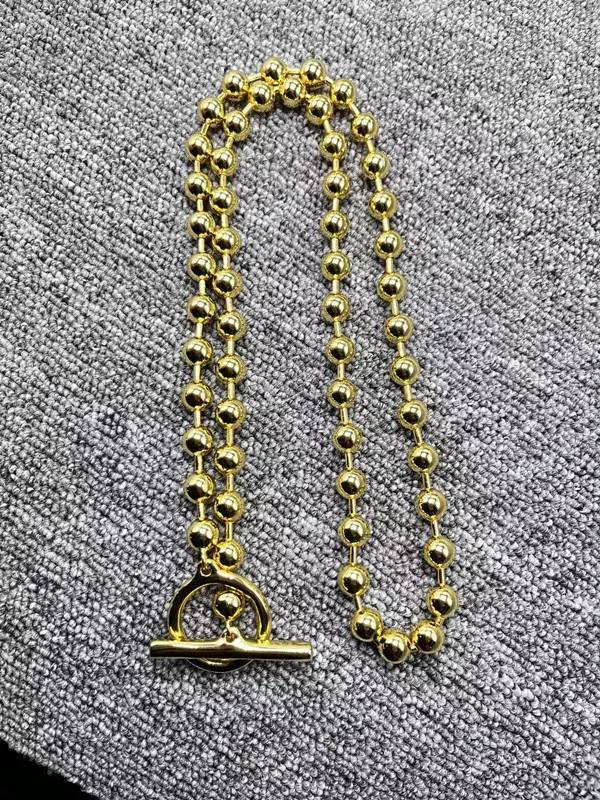 Catene 2024 Moda Elettroplaccato Argento Colore Anello Collana 14K Oro Gioielli per le Feste Regalo_voghion.com