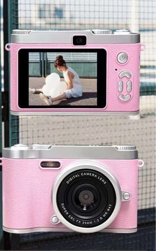【 Kolekce 2419 lidí 】 Digitální fotoaparát s vysokým rozlišením a duálním CCD fotoaparátem, přenosný selfie, Campus Student Small_voghion.com