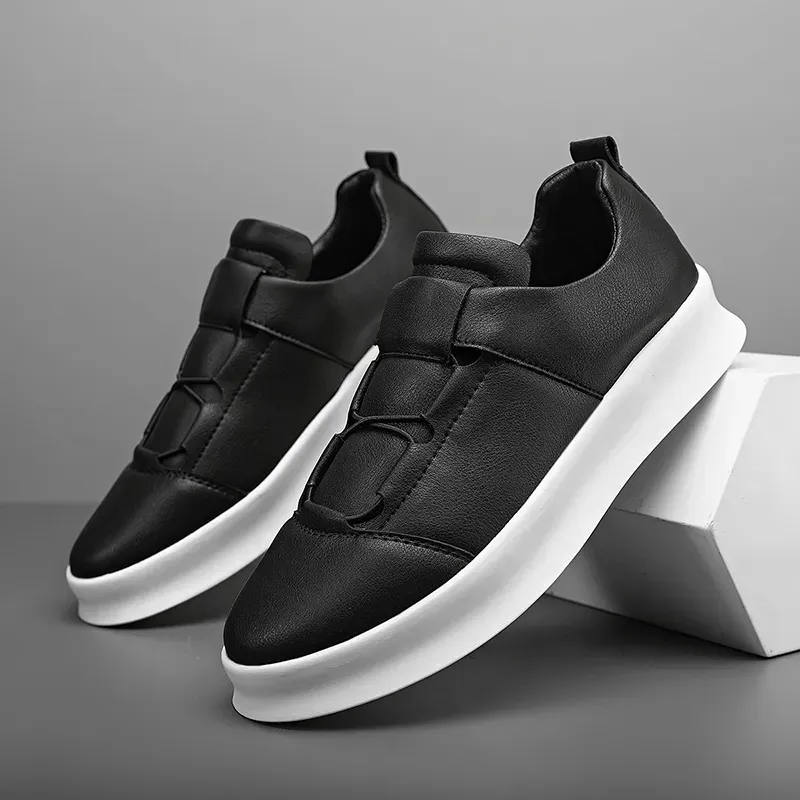 Leather Men's Brand Casual High Quality Walking Sneakers New Fashion Italian Handmade Designer Sport Shoes_voghion.com