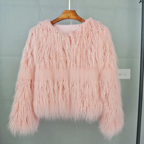 ​​Faux Shearling Jacket Women’s Short Sleeveless Solid Color Street Style Faux Fur Coat Casual Outerwear​​