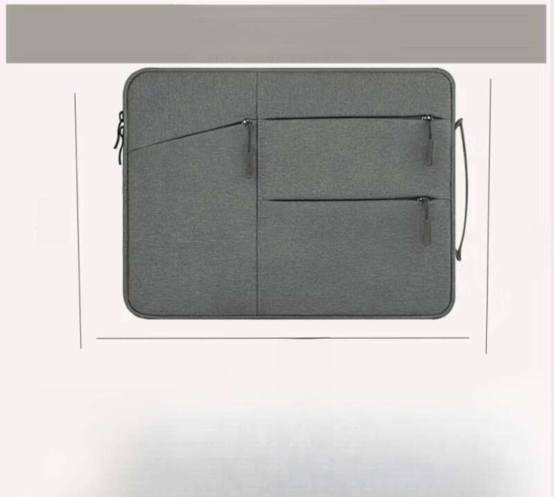 Dubbellaags dikke pluche handtas, 8-inch laptoptas voor casual gebruik_voghion.com