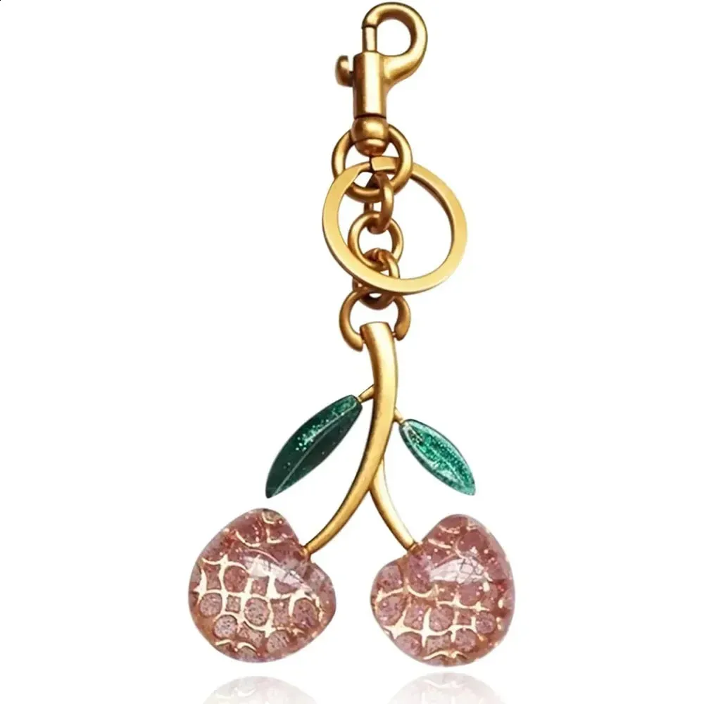 Bag Cute Keychain with Metal Key Ring and Clip Cherry Charm PurseBags Accessories for Women 240813_voghion.com