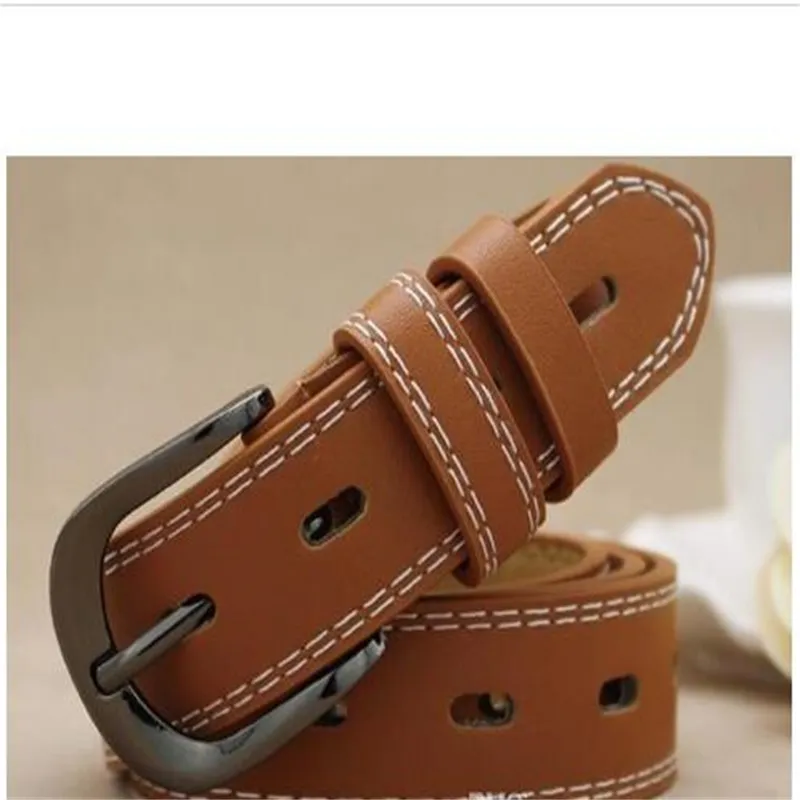 Ceinture en cuir creux pour femme avec boucle ardillon, décontractée, sauvage, mode rétro, décorative, jeans, avec boîte 016_voghion.com
