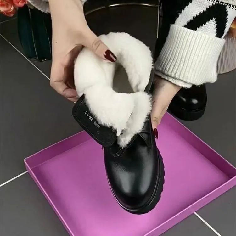 Botas de moto versátiles, casuales y de moda, con parte interior transpirable y cabeza redonda con suela gruesa_voghion.com