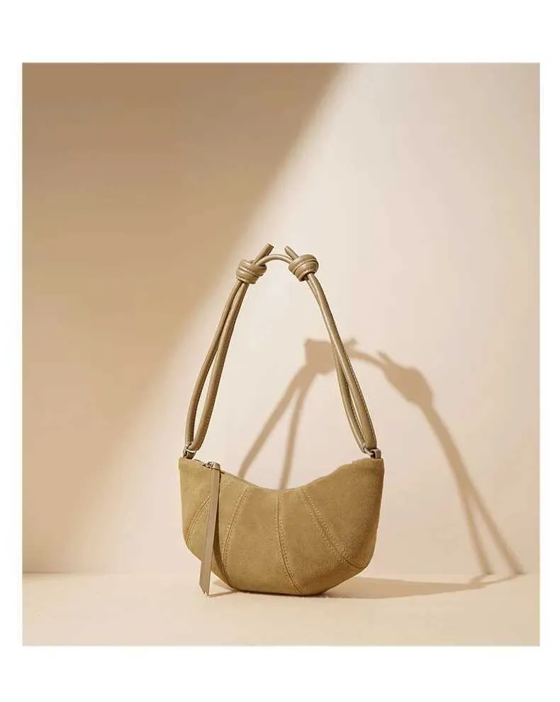 Borsa a spalla croissant da donna - elegante borsa crossbody_voghion.com