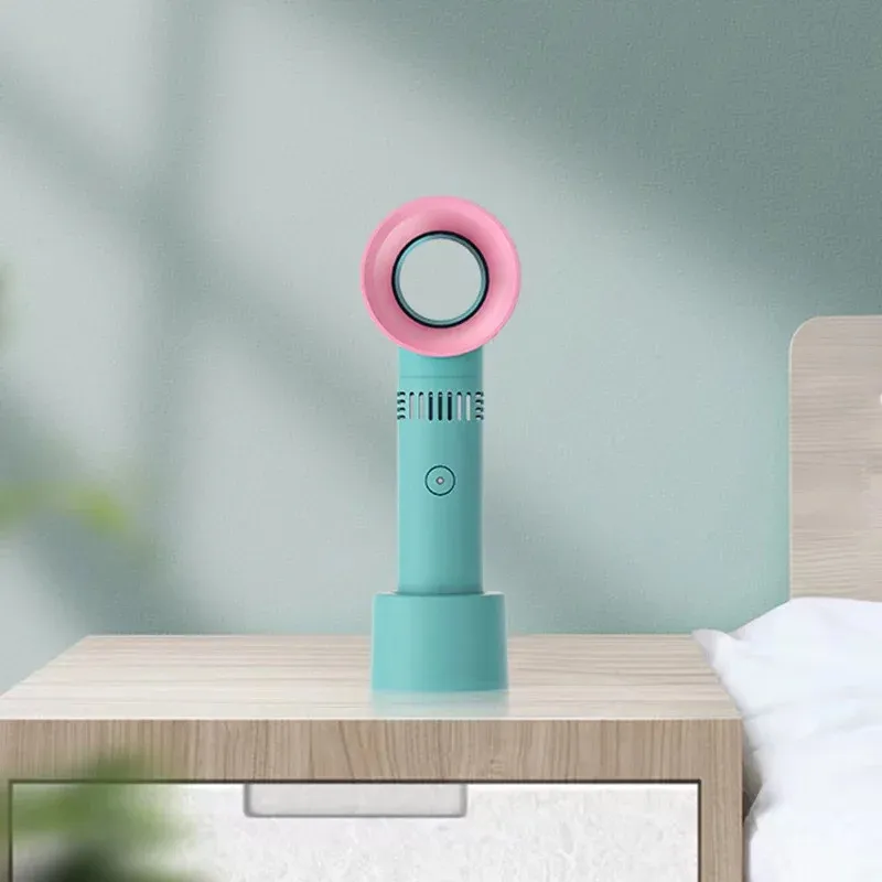 Premium Bladeless Handheld Fan - 3 Speeds USB Travel & Office_voghion.com