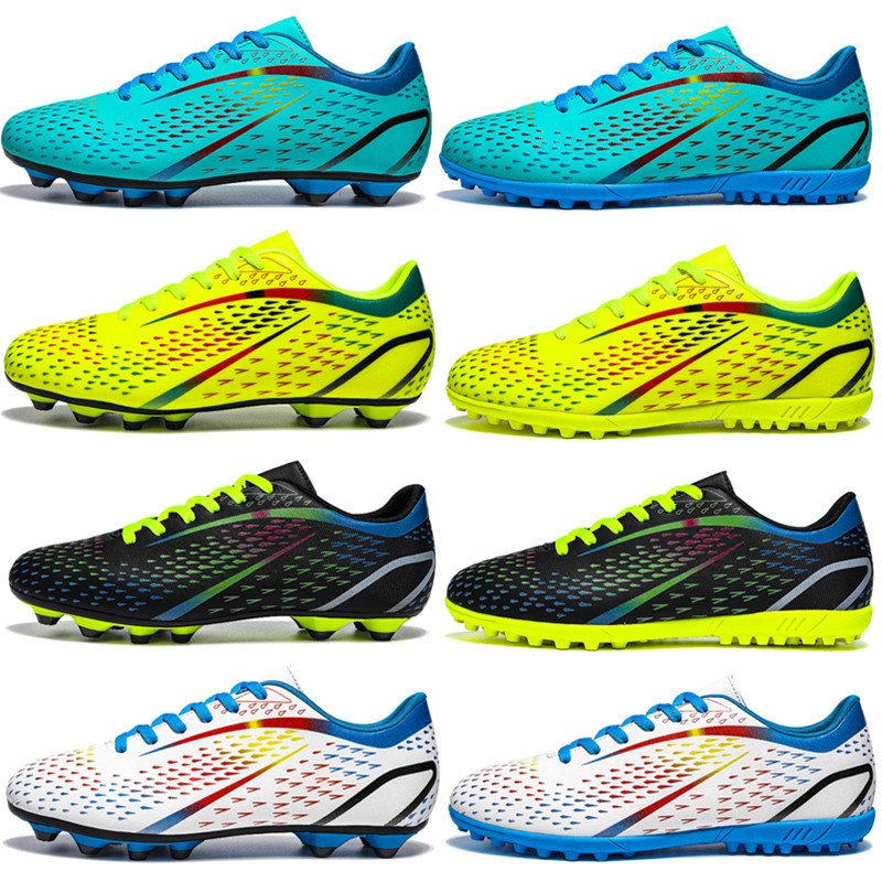 Low-Top-Fußball für Jungen und Mädchen, TF gebrochener Kunstrasen, AG-Nägel, Student-Fußsport-Trainingsschuhe aus Leder_voghion.com