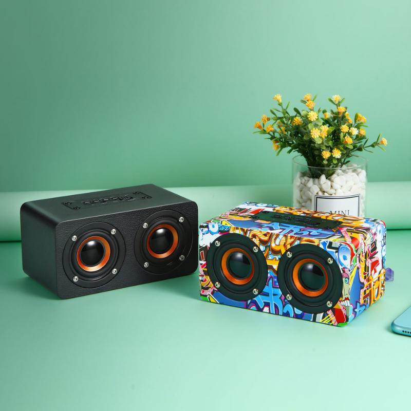 Portable 10W Speaker Wireless 3D Stero Home Theater Desktop Speakers Support FM Radio Aux TF_voghion.com