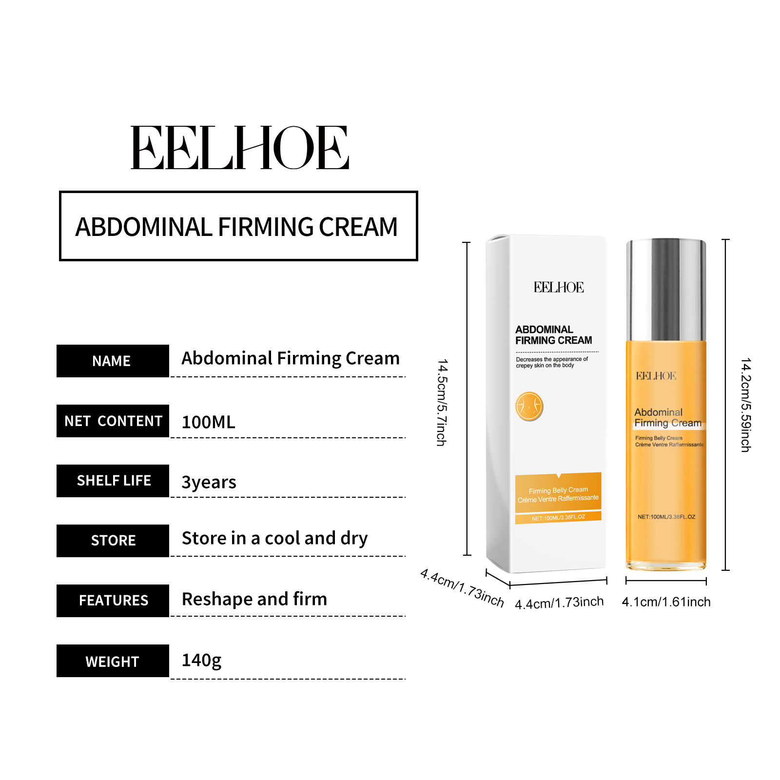 EELHOE Abdominal Firming Serum Nourishes Skin And Moisturizes It_voghion.com