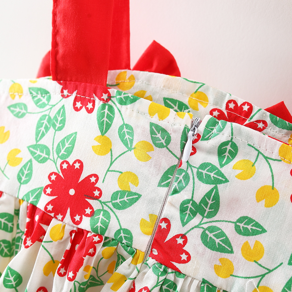 Vestiti per bambina Abito da principessa stampato a fiori Abito da compleanno per neonato_voghion.com