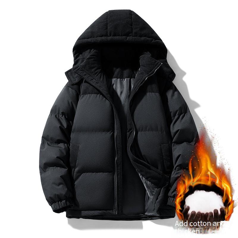 Unisex Puffer Jacket With Hood - Oversized Korean Streetwear, Heavyweight Cotton Fill, Water-Resistant Polyester Shell (S-3XL, Matte Colors)