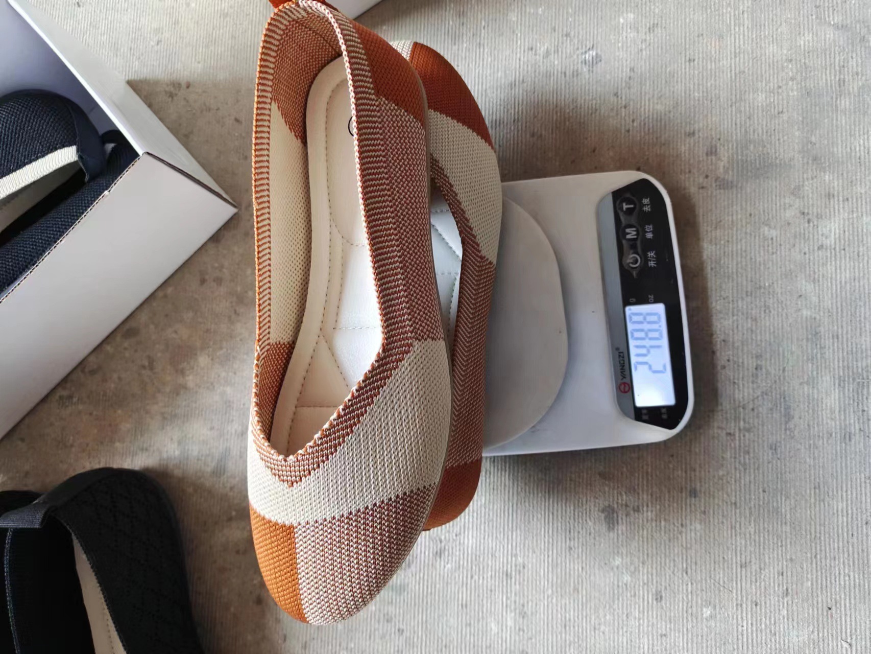 Women's matching color light mouth round head lazy loafers_voghion.com