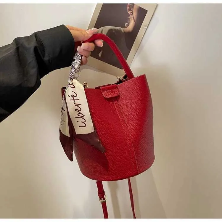 Borsa a secchiello retro donna borsetta a spalla e tracolla chic_voghion.com