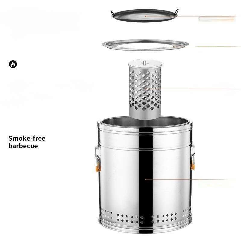 【Vendita calda in negozio】 Spiedino per barbecue sospeso senza fumo, cortile esterno, carbone, griglia in acciaio inossidabile,_voghion.com