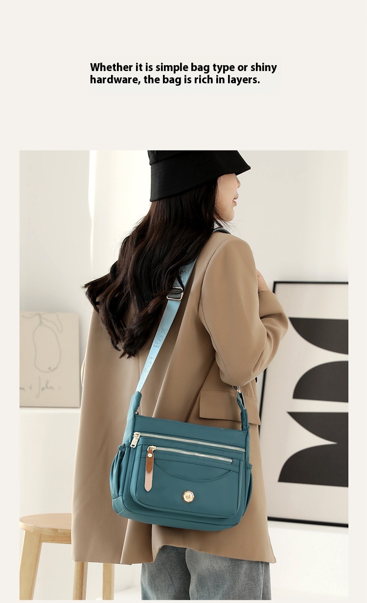 Borsa a tracolla donna multitasche grande borsa a spalla in nylon_voghion.com