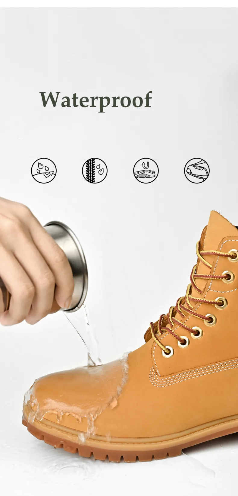 Men High Top Men's Leather Winter Fashion Plush Warm Shoes Outdoor Sneakers Lace Up Non-Slip Ankle Boots Male_voghion.com