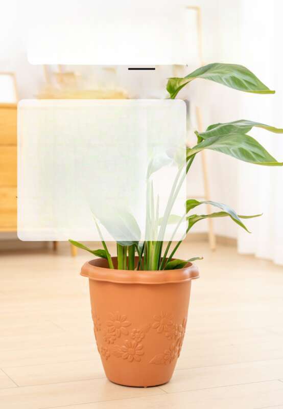 Gallon Plastic Alice Flower Large Orchid Green Rose Thickened Deep Resin Long Pot Iris_voghion.com
