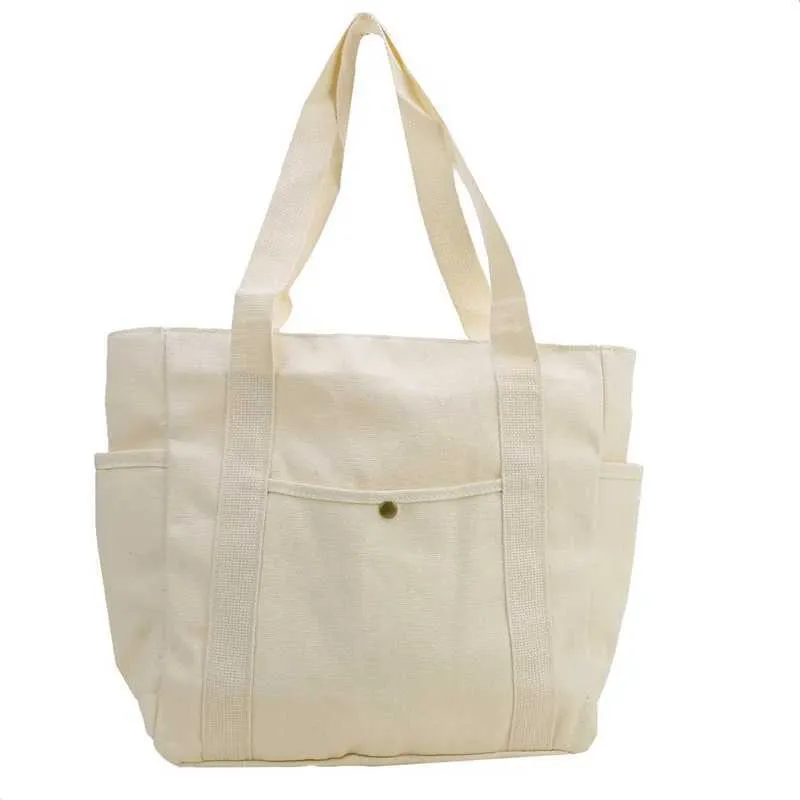 Borsa a tracolla in tela di grande capacità per il lavoro, per studenti, per vestiti e libri, in stile universitario, nuova Y241011_voghion.com