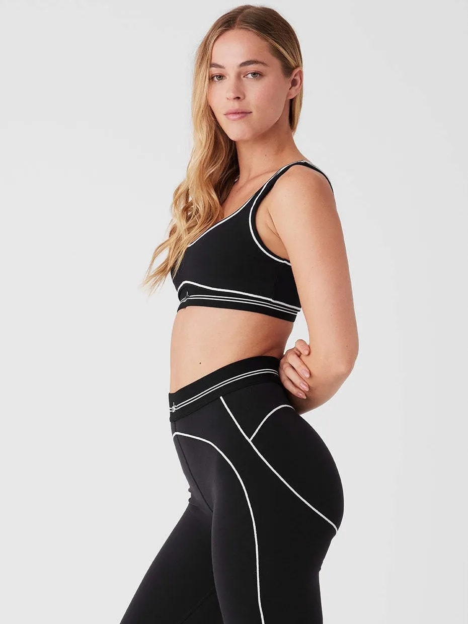 A400 Frauen BH Hohe Taille Hose Training Elastisch Gestreift Atmungsaktiv Yoga Anzug Fiess Set_voghion.com