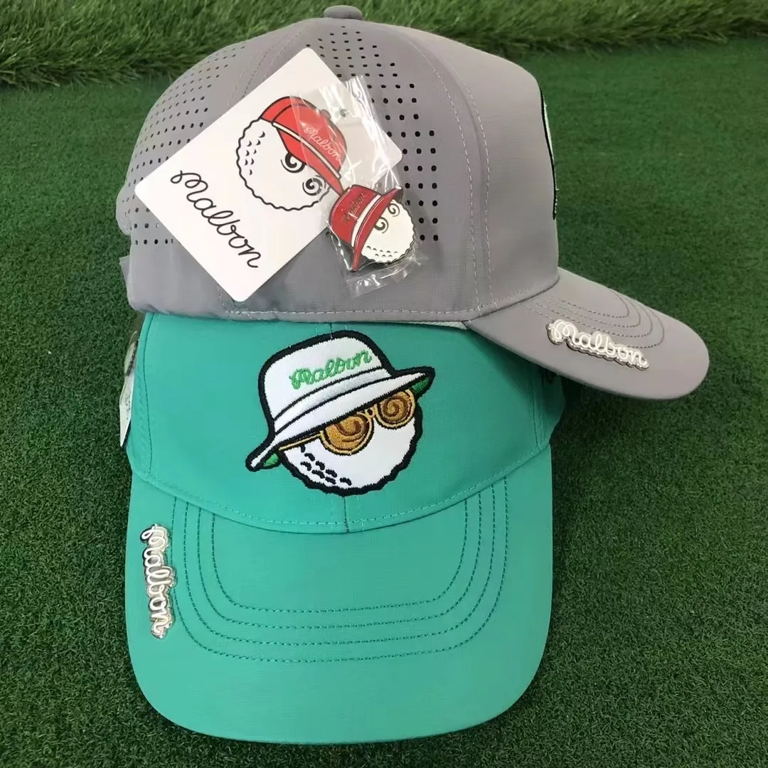 Caps Golf with Clip Ball Mesh Back Adjustable Fit Hat 230512_voghion.com