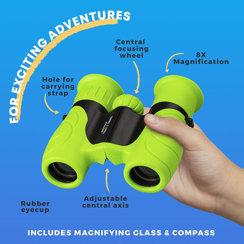 Set binocolo per bambini con lente di ingrandimento, bussola, regalo per ragazzi e ragazze_voghion.com