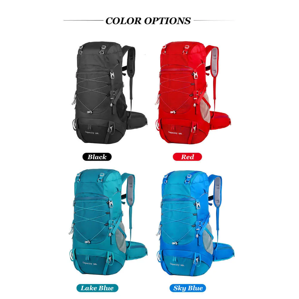 Sac à dos WESTTUNE 50L Hiki avec housse de pluie Sac d'alpinisme multifonctionnel Sac à dos d'extérieur pour voyage Trekki_voghion.com