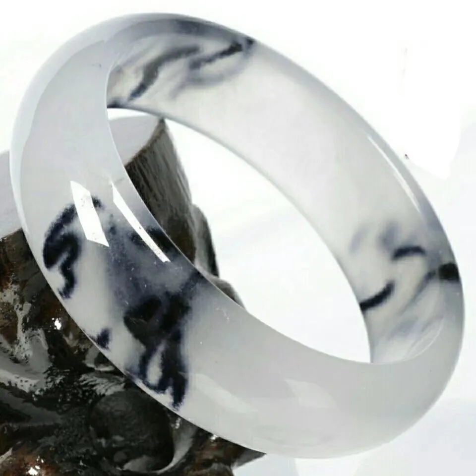 Armband Echt Jade Quarzit Armband Smaragd Tënt-ähnlech Schwiewend Blumm Donkel Damen_voghion.com