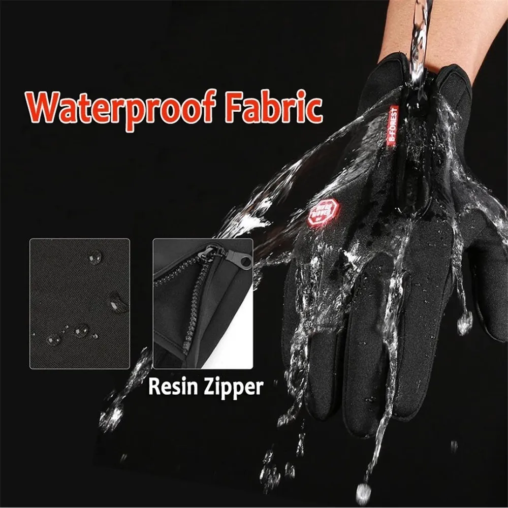 Five Fingers Gloves Winter for Men Women Warm Tactical Toucreen Waterproof Hiking Skiing Fishing Cycg Snowboard Non slip_voghion.com