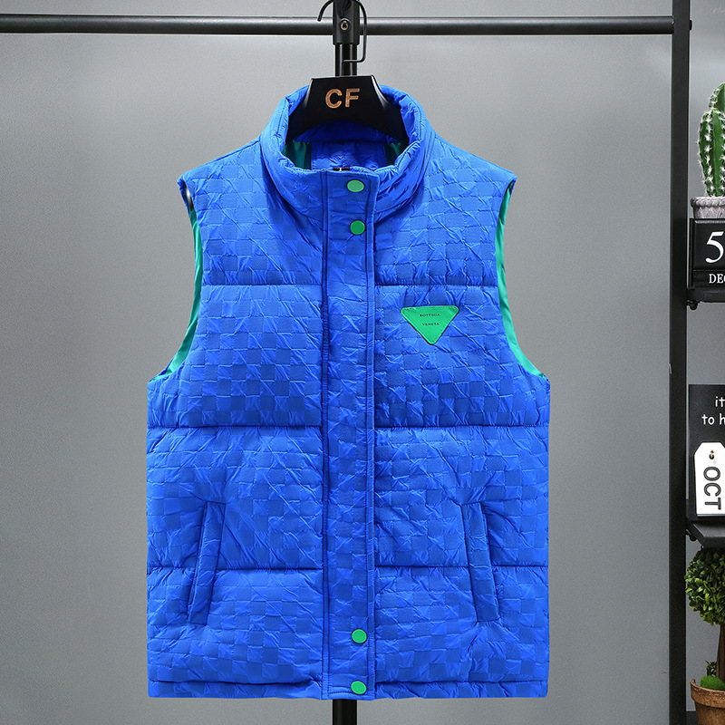 Teenage Clothing solid color cotton vest men leisure thick warm waistcoat large size jacket