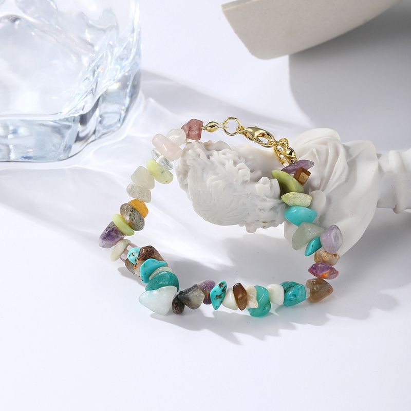 Fußkettchen Modeschmuck Böhmisches Natursteinarmband_voghion.com