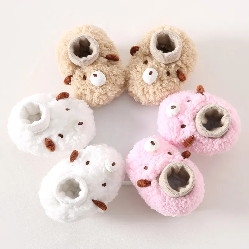 Newborn Winter Cute Cartoon Baby Sock Littlesprouts Soft Cotton Anti Slip Infant Toddler Little Kids Crib Socks Shoes_voghion.com