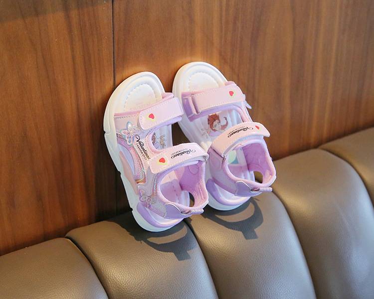 New Children's Beach Shoes Cartoon Little Girl Princess Shoes Soft Soled Baby Shoes_voghion.com