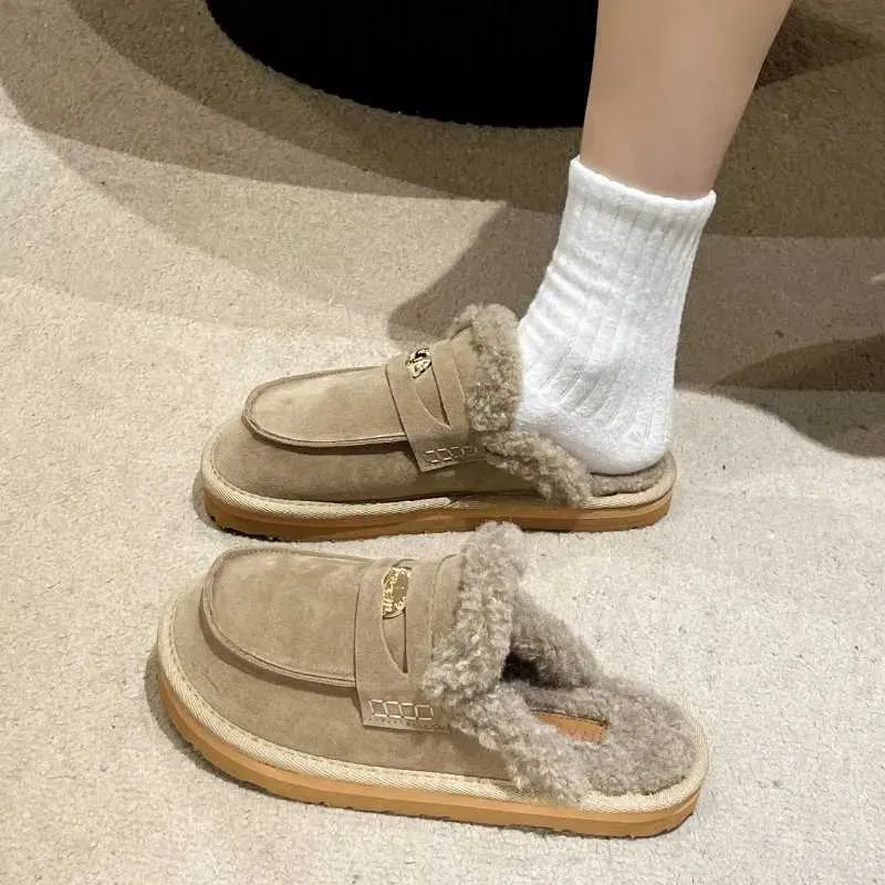 Winter Outdoor Cotton Casual Fashionable Warm Boots Comfortable and Non-slip Womens Home Slippers XW6.5_voghion.com