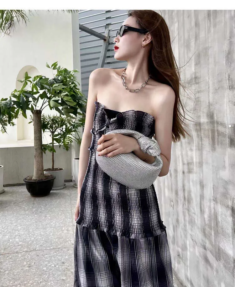Designer Knotted Crsytal Rhie Dia Cloud Women's Handbag Bg Shiny Evening Bag Dinner Party Clutch Purse_voghion.com