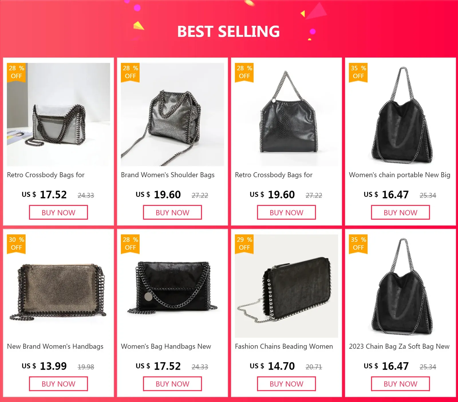 Mode Ketten Perlen Frauen Umhängetaschen Handtaschen Matte Leder Schultertasche Dame Kleine Klappe Geldbörse 240827_voghion.com